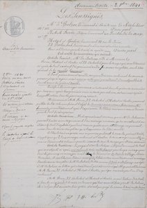 2nd Contract document relating to La Comedie Humaine between Honore de Balzac and Hetzel, Paulin, Dubochet and the publisher Charles Furne, 2nd October 1841 by French School