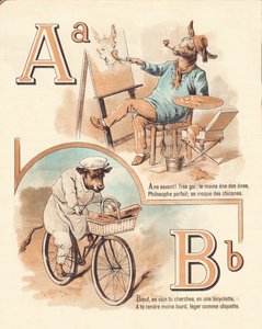 Animal, artist, beef, baker by French School