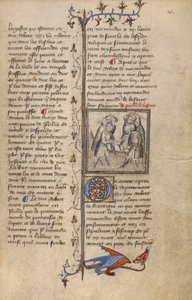 A Battle between Wankelin de Ferreres and Hugo de Montfort, c.1400-15 by French School