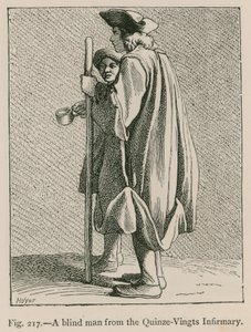 A Blind Man from the Quinze-Vingts Infirmary by French School