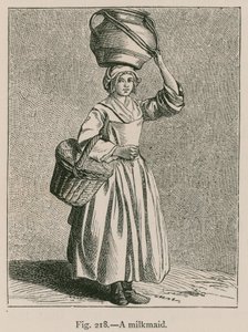 A Milkmaid by French School