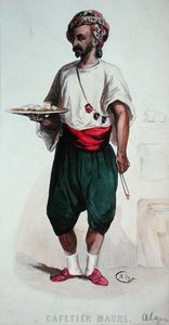 A Moorish Coffee Servant in Algiers by French School