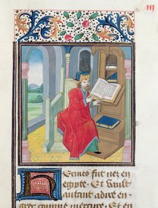 A Philosopher, possibly Hermes Trismegistus, from Histoire des Philosophes, late 15th century by French School