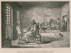 A Schoolmaster, after an etching by Boissieu by French School