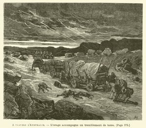 Across Australia (engraving) by French School