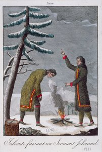 A Yakut Man Taking a Solemn Oath by French School