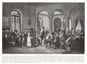 A Cabaret Under the Directory, French Revolution, 1795-1799 by French School