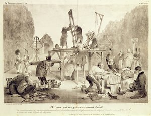To those who will see these presents, greetings!, plate 406 and 407, no.194, La Caricature, printed by Delaunois by French School