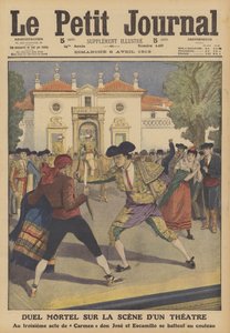 A deadly duel on the stage of a theatre in Spain