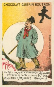 A Gentleman Seeking Well-Paid Easy Employment (lithograph) by French School