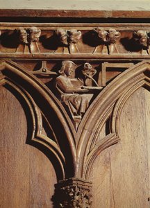 A geometrist or architect, from a choir stall