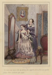 A Girl Getting Ready to Go to a Party