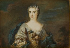 A lady called Louise-Jeanne de Durfot, Duchesse de Mazarin et de la Meilleraye by French School