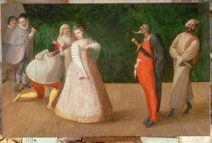 A performance of the Commedia dell