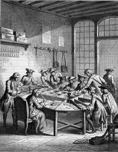 A post office in France at the epoch of Louis XV (1715 to 1774). by French School