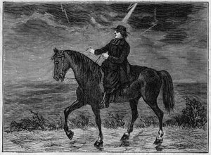 A Priest Blasted on His Horse by French School