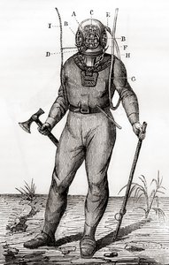 A Standard Diving Suit Patented by Joseph-Martin Cabirol in 1855, from 
