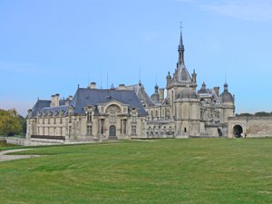 A view of the Chateau by French School