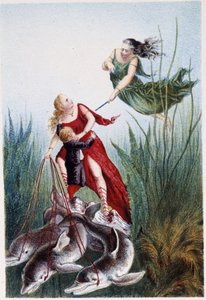 A woman attacking another woman and a boy led by dolphins - in 