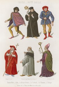 Abbot, The Chief Herald, Cardinal, Canon and Bishop by French School