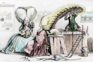 Academy of Hairdressing, Rue de Coiffure, illustration from 