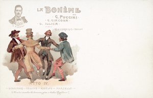 Act Four, La Boheme by French School