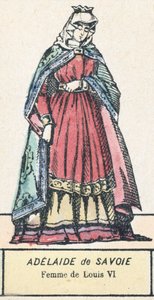 Adelaide of Savoy, Wife of Louis VI by French School