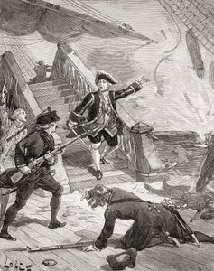 Admiral Suffren in the Indian Ocean During His Campaign Against the English in the 18th Century, from 