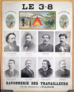 Advertisement for 3x8 brand soap, end of the 19th century