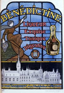 Advertisement for Benedictine liqueur, early twentieth century by French School