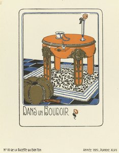 Advertisement for "In a Boudoir", published 1920