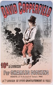 Advertisement for David Copperfield by Charles Dickens, 1884 by French School