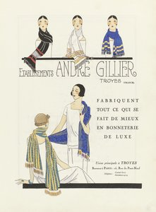 Advertisement for Etablissements Andre Gillier, published 1920s