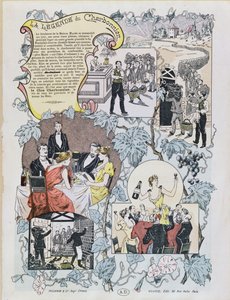 Advertisement for Le Clos Charbonnier Beaujolais by French School