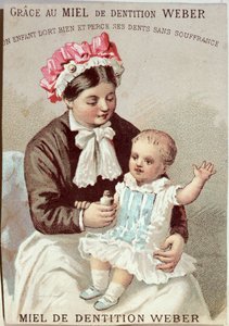 Advertisement for Weber teething gel, c.1880-90