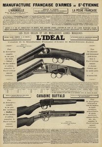 Advertisement for guns by French School