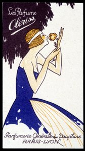 Advertising Card for Oleriss Perfumes from the Perfumerie Générale du Dauphiné
