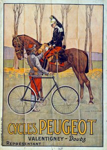 Advertising for Peugeot Cycles by French School