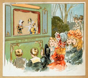 Advertising for Department Stores "Le Bon Marche" Representing a Group of Children Watching a Show, 20th century