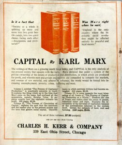 Advertising for the sale of Karl Marx