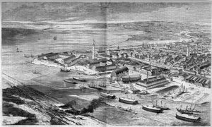 Aerial View of the City and Port of Lorient by French School