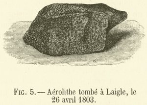 Meteorite Fallen at Laigle, April 26, 1803 (engraving)