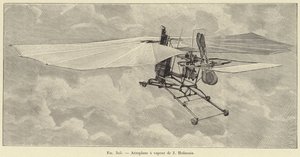 Steam Aeroplane by J Hofmann (engraving)