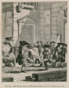 After School, from St. Aubin (taken from Les Petits Polissons de Paris) by French School