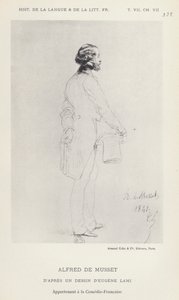 Alfred de Musset by French School