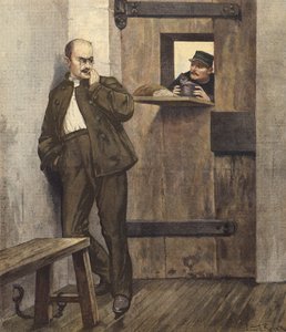 Alfred Dreyfus in His Prison Cell