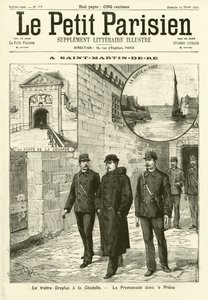 Alfred Dreyfus in prison at Saint-Martin-de-Re, France by French School