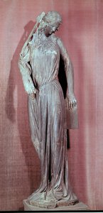 Allegorical figure of The Synagogue, from the south transept portal of Strasbourg cathedral, c.1230 by French School