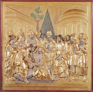 Altarpiece depicting the Resurrection of Lazarus