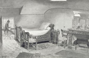 An Attic Interior of an Artist in Paris, c.1830 by French School